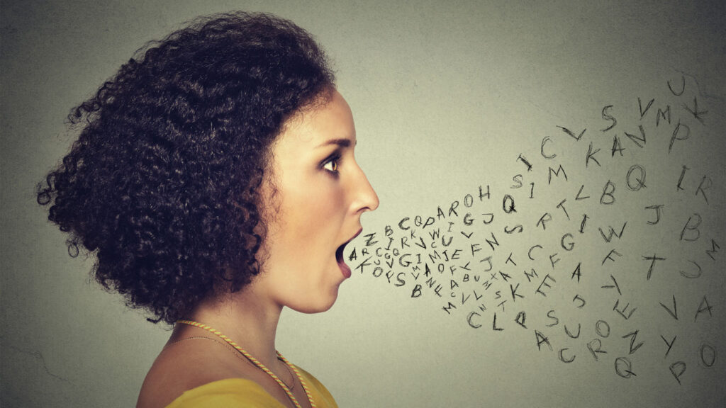 frau-sprache-buchstaben-istock