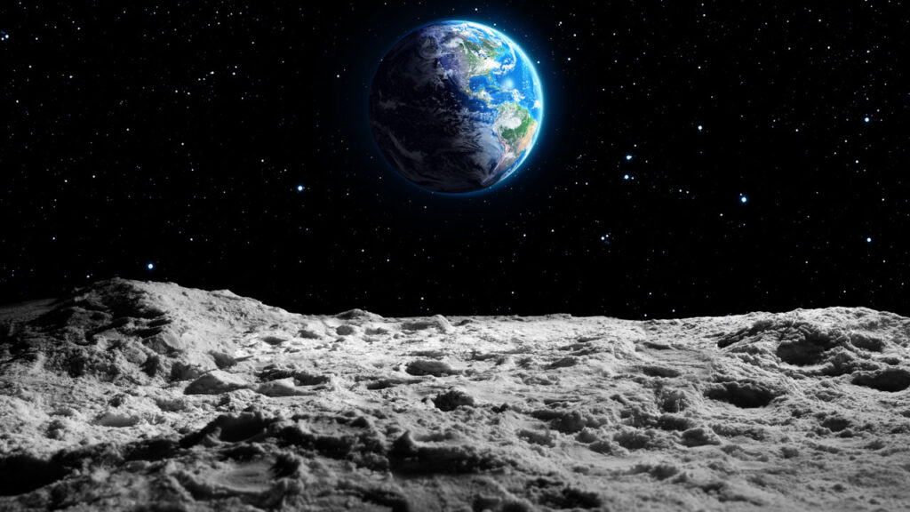 Mond-Weltall-Erde-istock