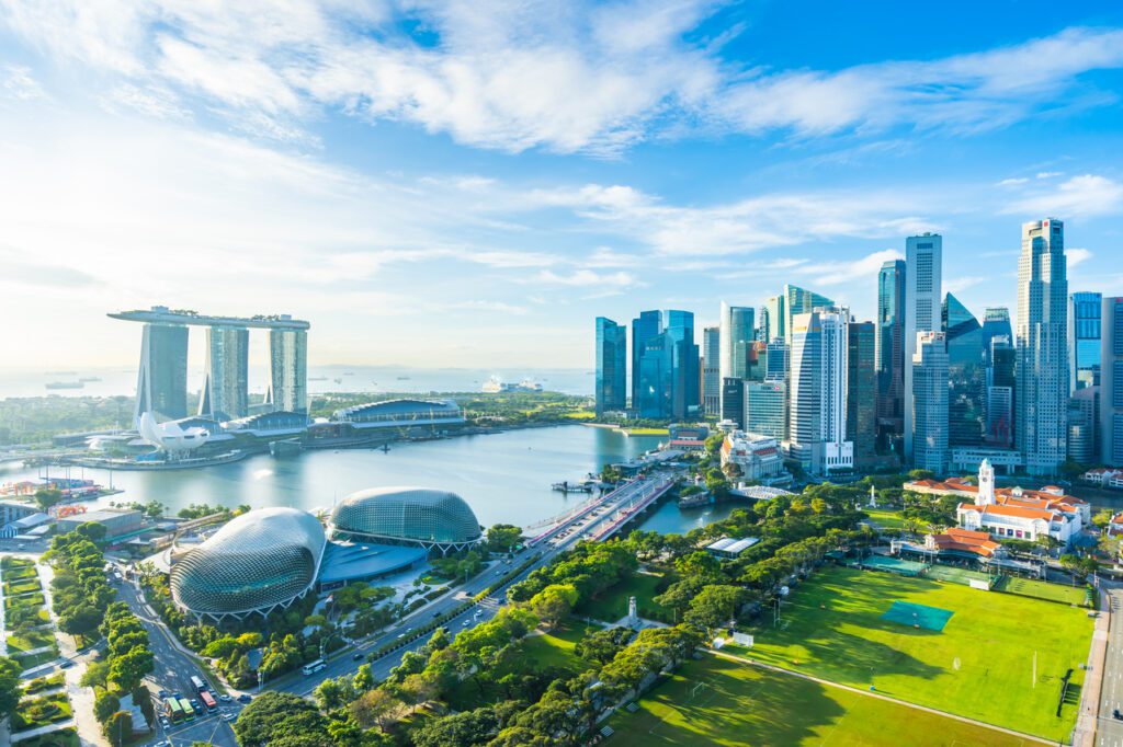 Beeindruckende Architektur in Singapur
