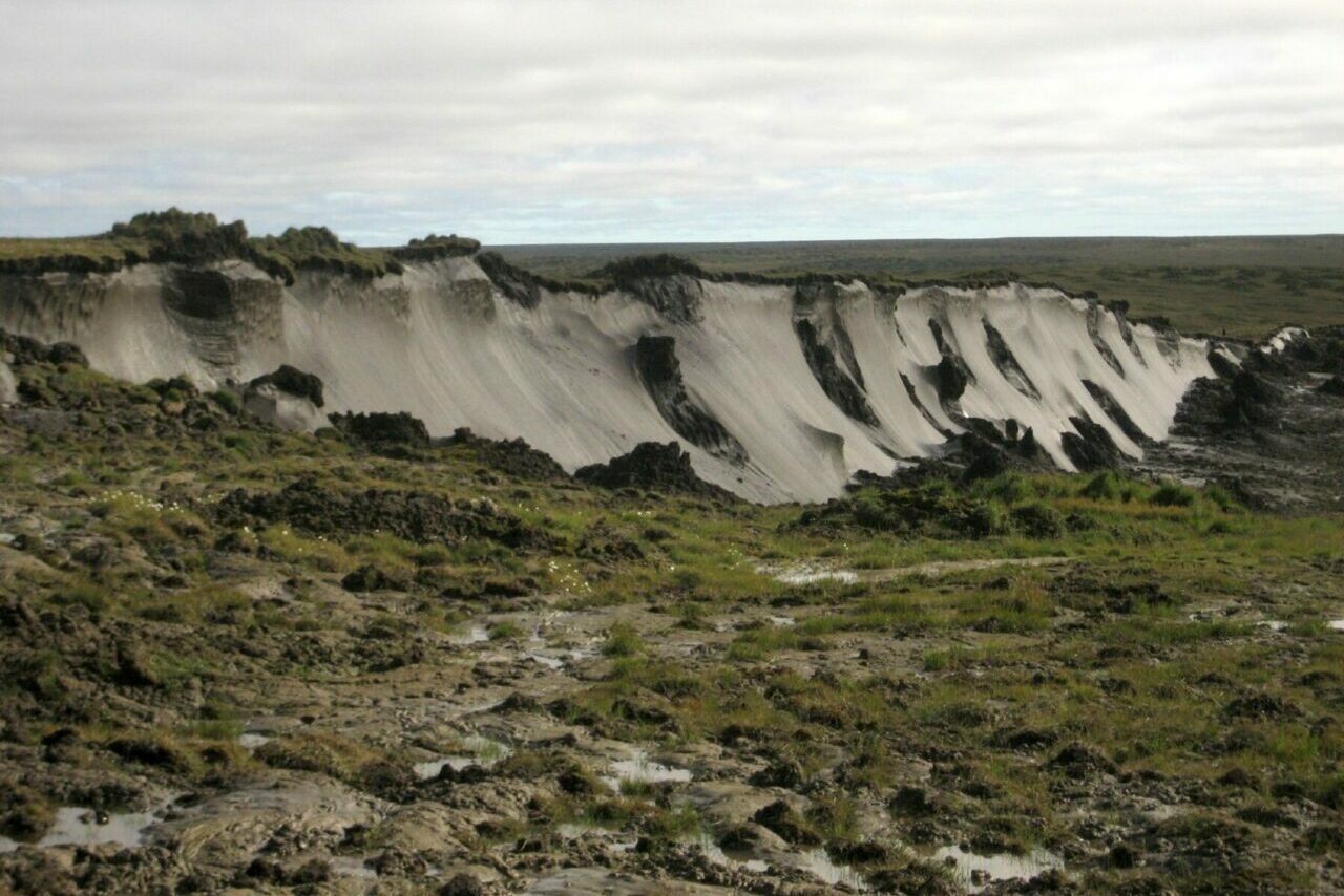 Batagai-Permafrost-Abbruch in Sibirien