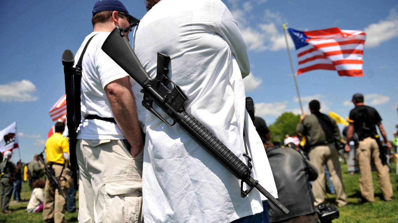 In den USA ist es generell leicht, an eine Waffe zu kommen