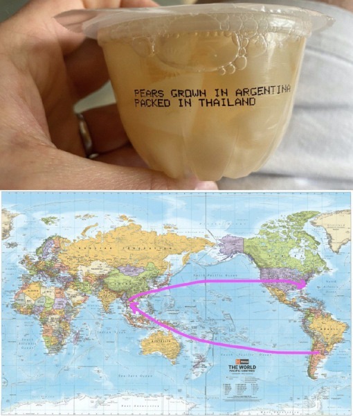 Globalisierung: Birnen in Argentinien angebaut, in Thailand abgepackt: Das beliebte Meme, das auf die absurden Auswüchse der Globalisierung hinweist