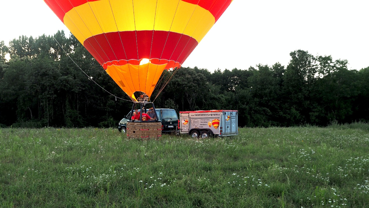 Glückliche Landung