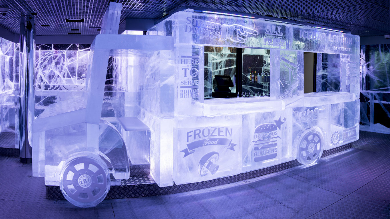 Fixe Abkühlung bei großer Hitze - London Icebar