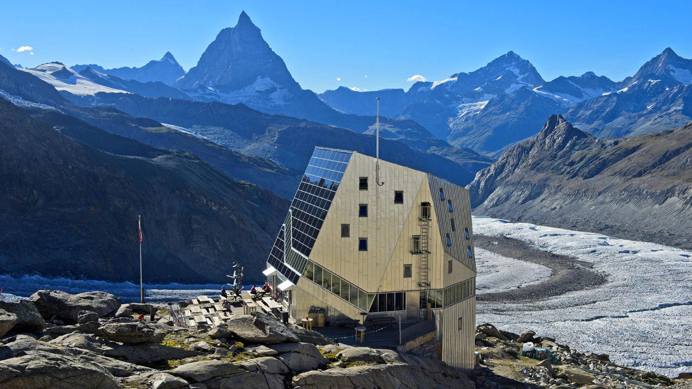 Monte-Rosa Hütte (Walliser Alpen, Schweiz)