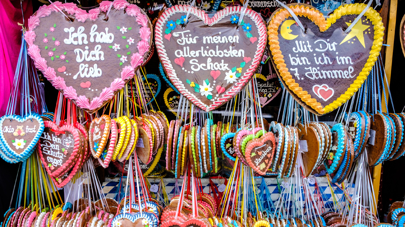Ein süßes Andenken: Lebkuchenherzen