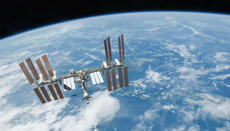 Die ISS im Orbit