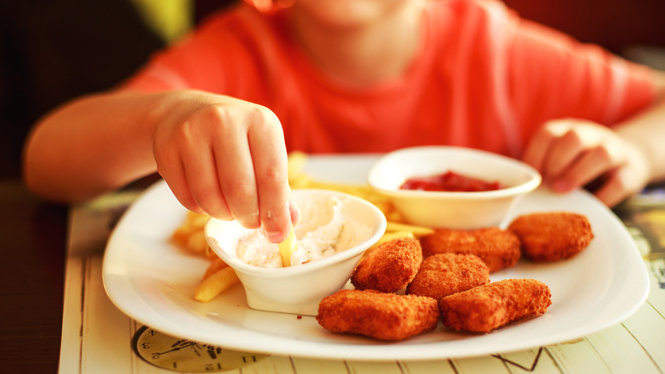 Fleischreste in Panade – Chicken Nuggets