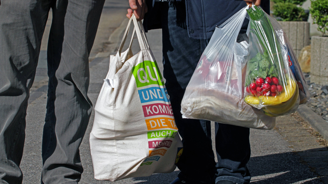Immer eine Tasche dabei