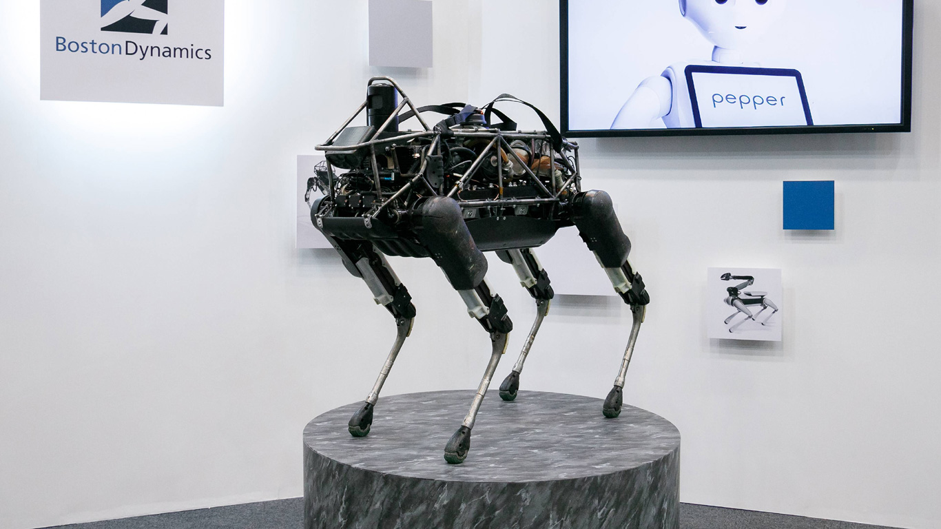 Roboter-Katze Cheetah und Alpha Dog
