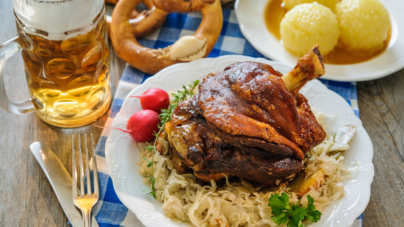 Zuckerwatte und Schweinshaxe