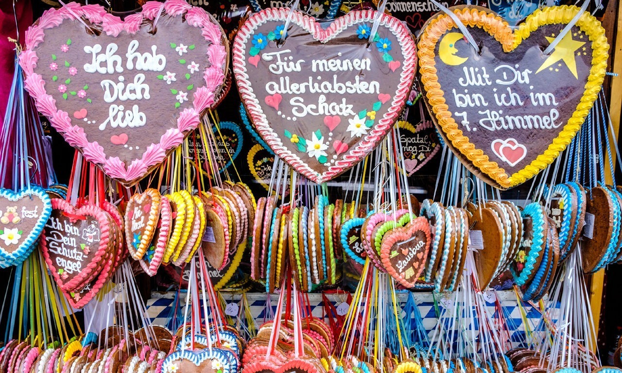 Ein süßes Andenken: Lebkuchenherzen