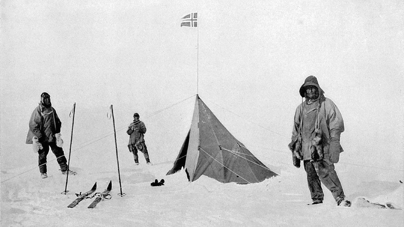 Amundsen erobert den Südpol 