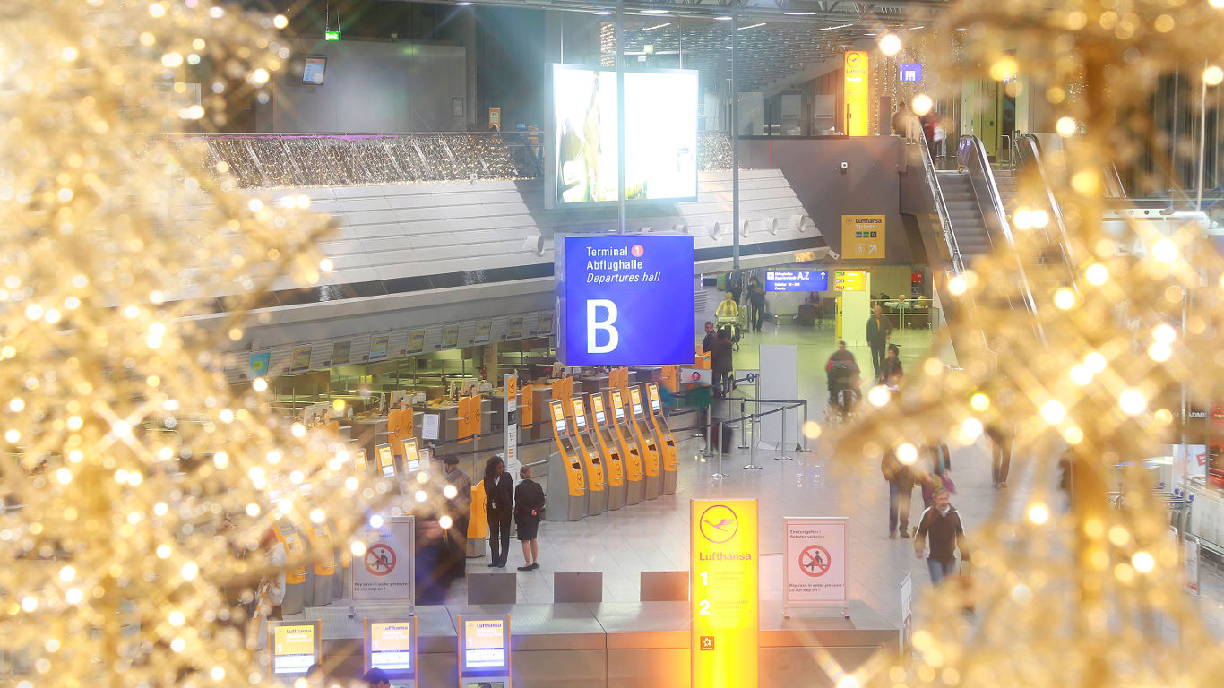 Winter-Tour am Frankfurter Flughafen
