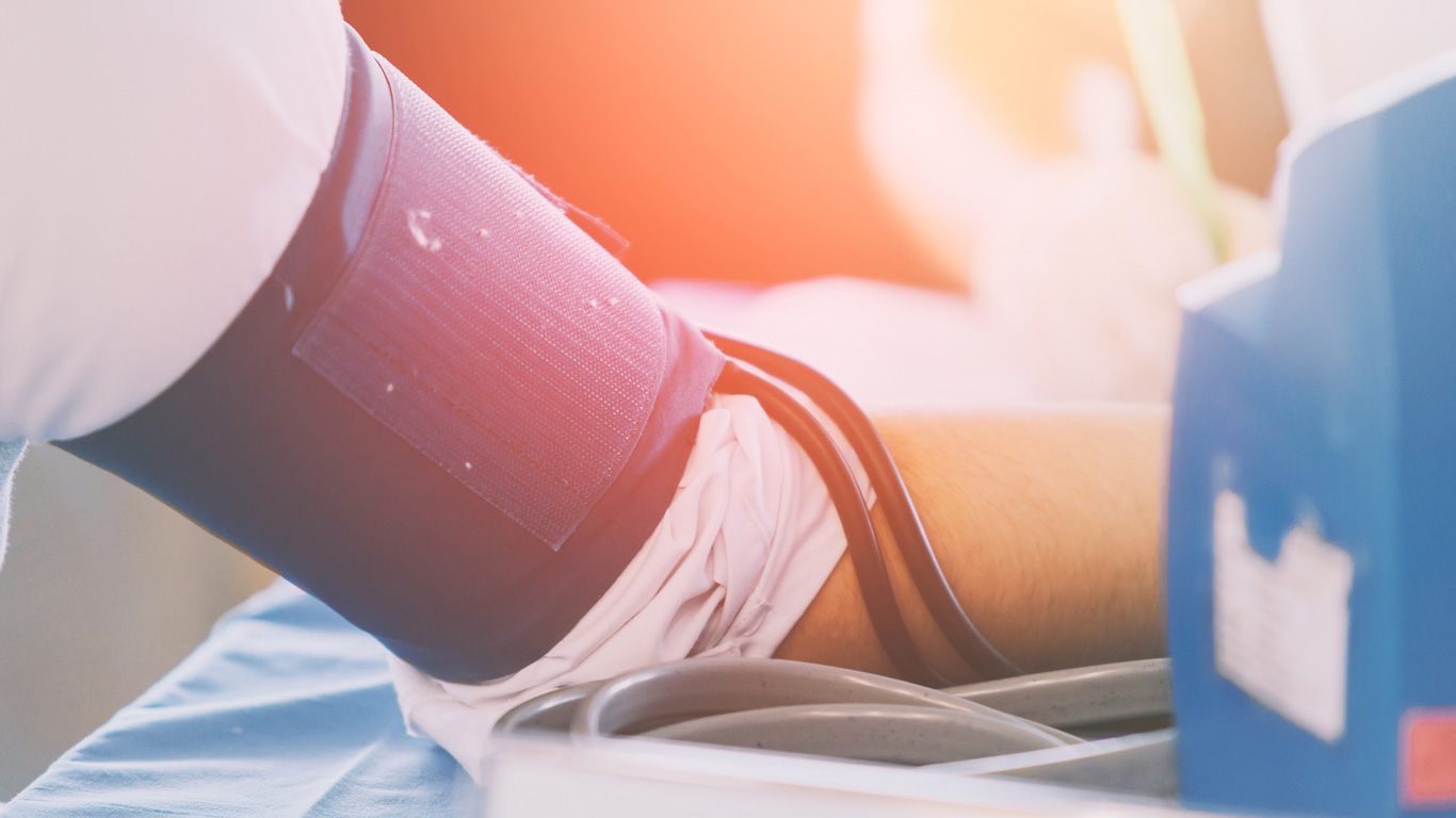Blut, das gesund ist, wird weiterverarbeitet