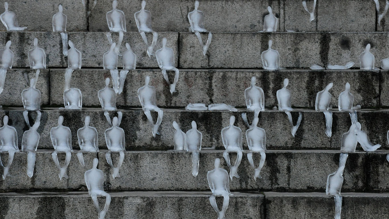 Coolness auf der Showtreppe