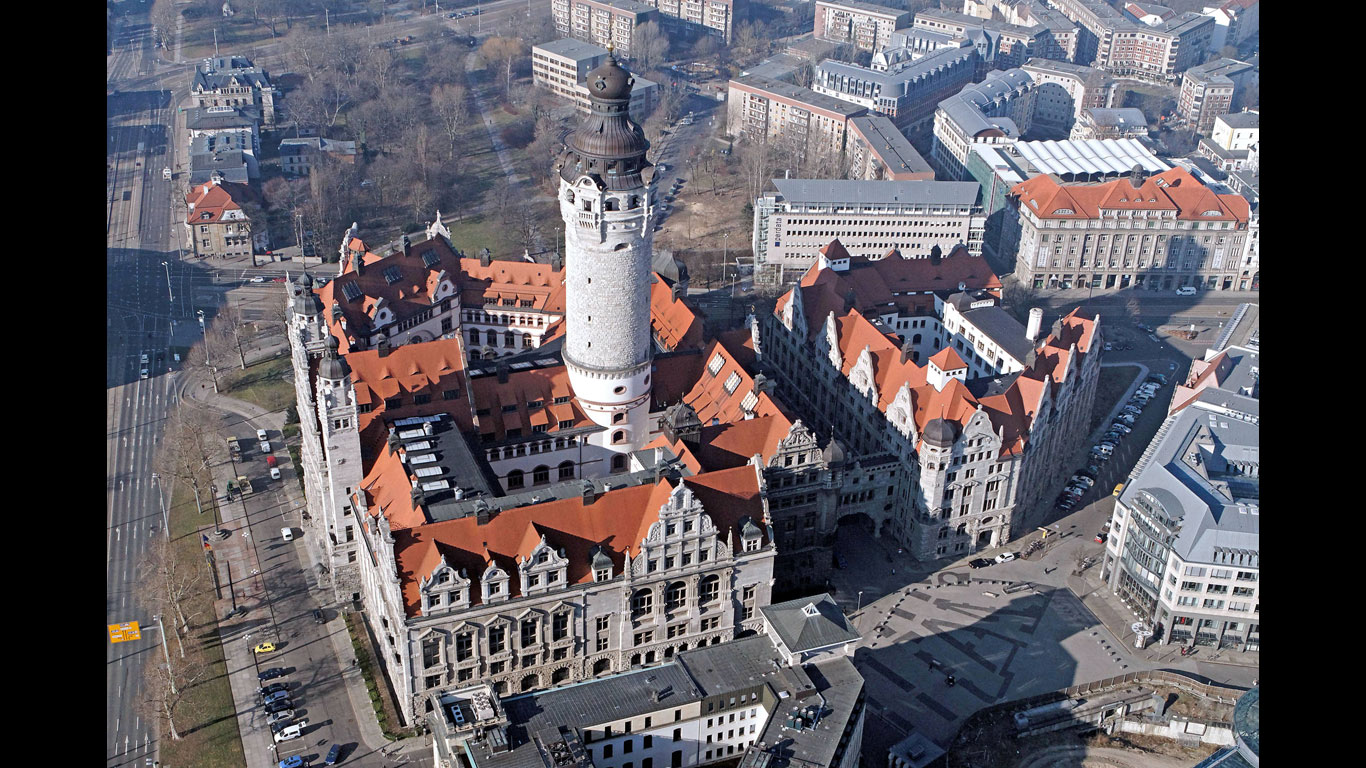 Der höchste Rathausturm in Deutschland steht in Leipzig