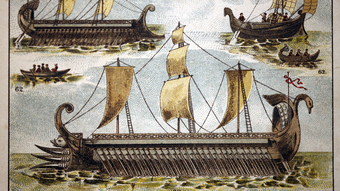 Die Schiffe der Phönizier, Griechen und Römer