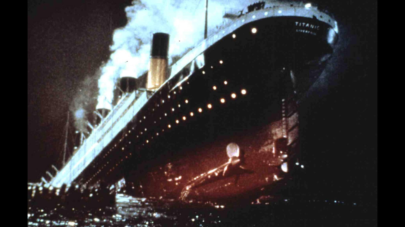 Ein sinkendes Schiff verlassen
