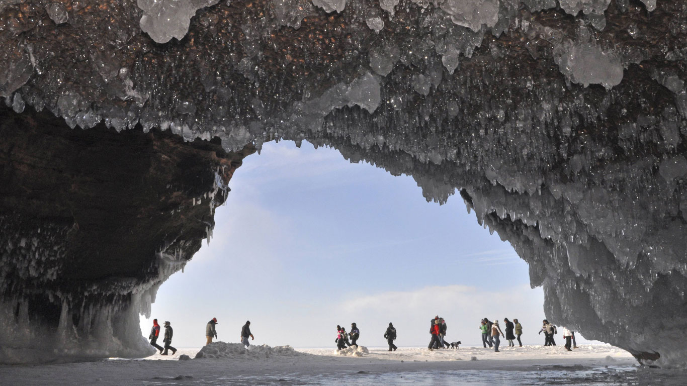 Eishöhlen von Apostle Islands, USA