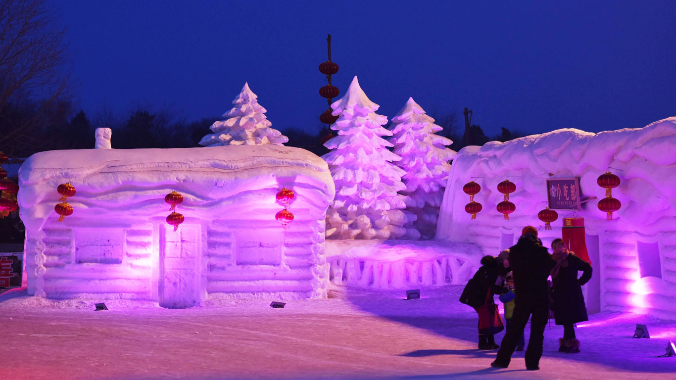 Frostige Kulissen