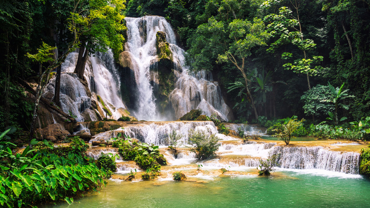 Kuang Si Waterfalls in Laos