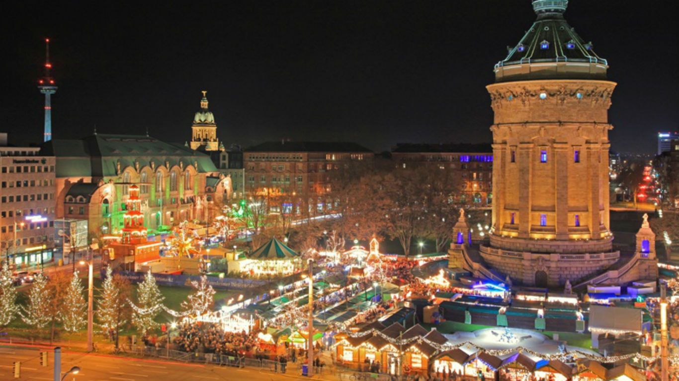 Mannheim, ein Glitzermeer