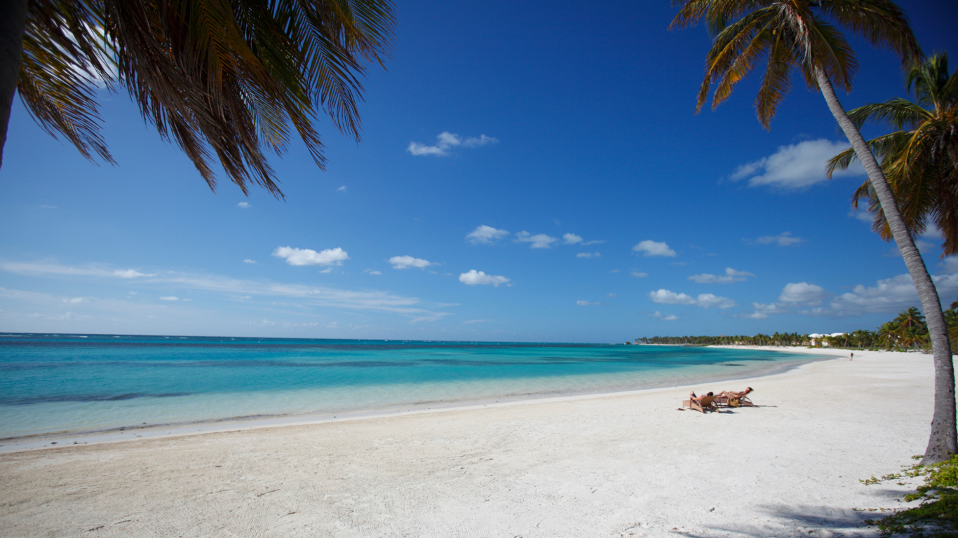 Platz 2: Türkisfarbenes Meer und Palmenstrand – Dominikanische Republik