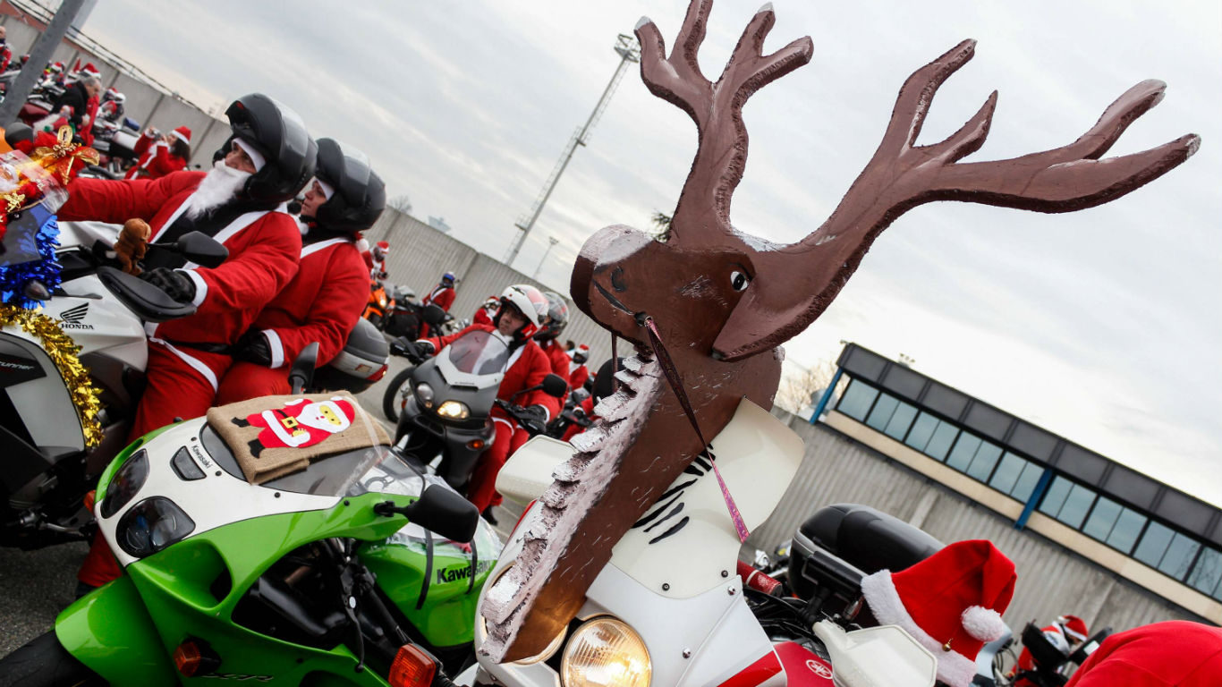 Santa-Rider in Turin