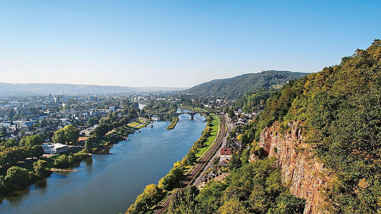 Ausblick auf die Mosel bei Trier