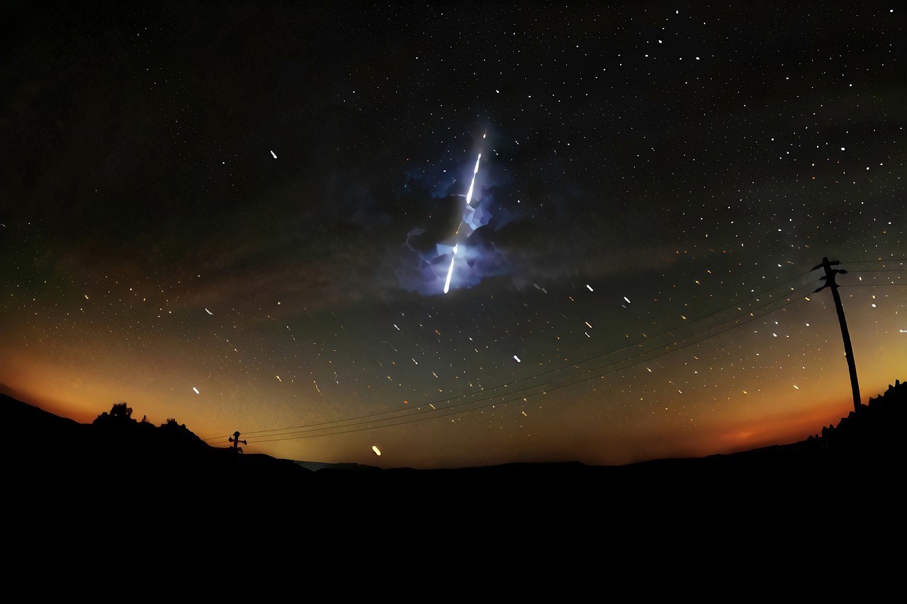 Wenn Meteoriten an die Atmosphäre anklopfen
