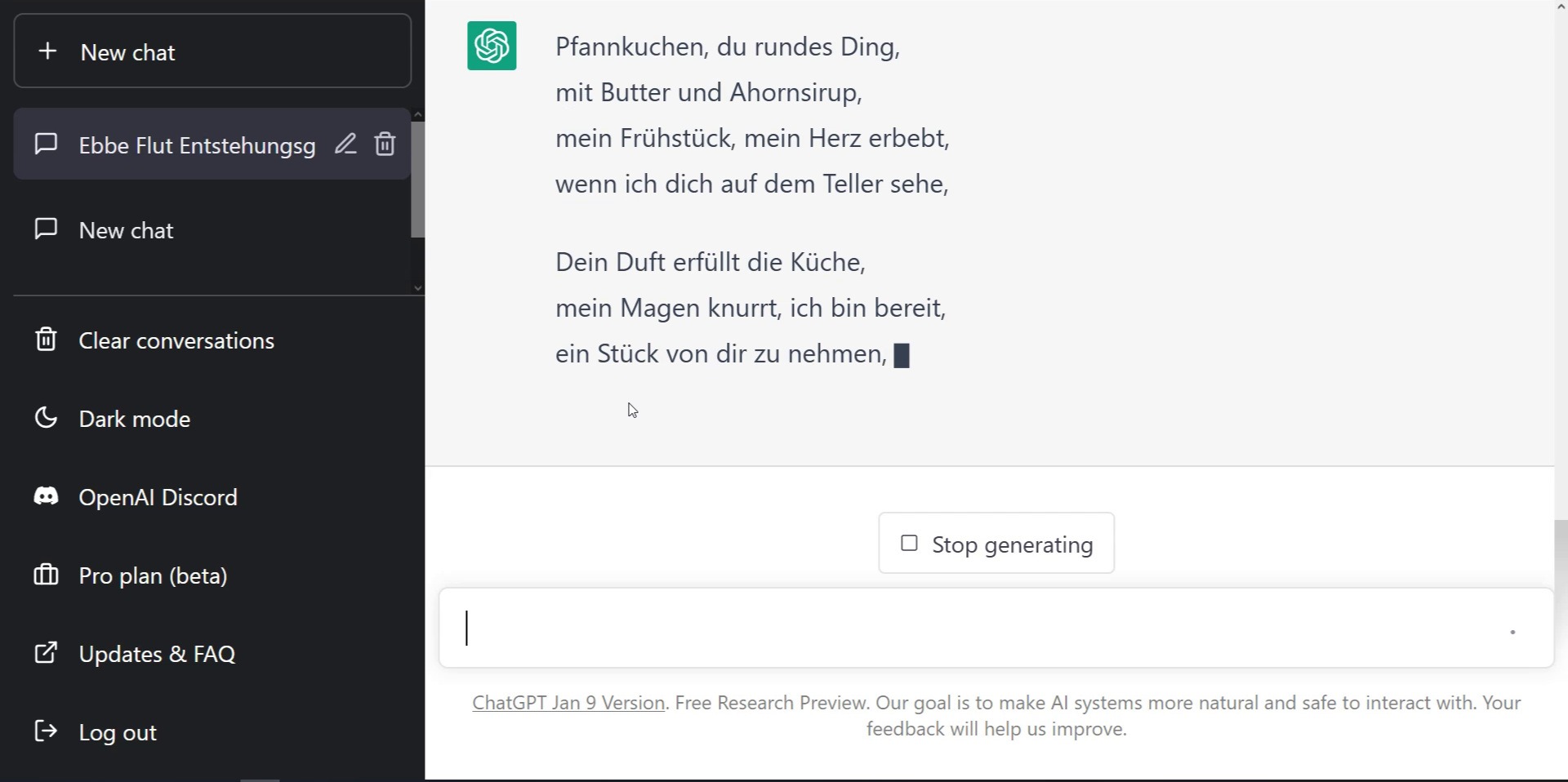 ChatGPT ist eher Denker statt Dichter