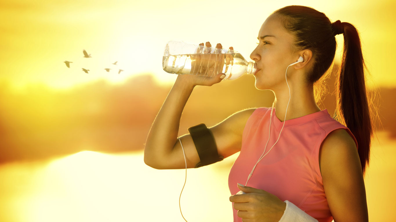 Bis zu drei Liter Wasser pro Stunde Sport