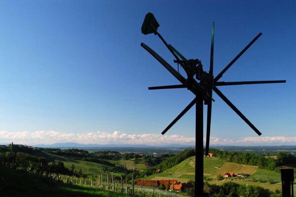 Das Klapotetz, ein hölzernes Windrad
