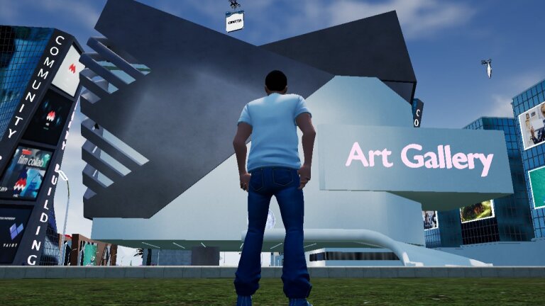 Kunst im Metaverse – die Art Gallery im MILC Metaverse